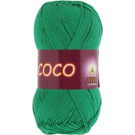 Пряжа Vita-cotton "Coco" 4311 Мятный 100% мерсеризованный хлопок 240 м 50гр