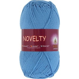 Пряжа Vita-cotton "Novelty" 1207 Голубой 50% ProModal, хлопок 50%  200 м 50 гр